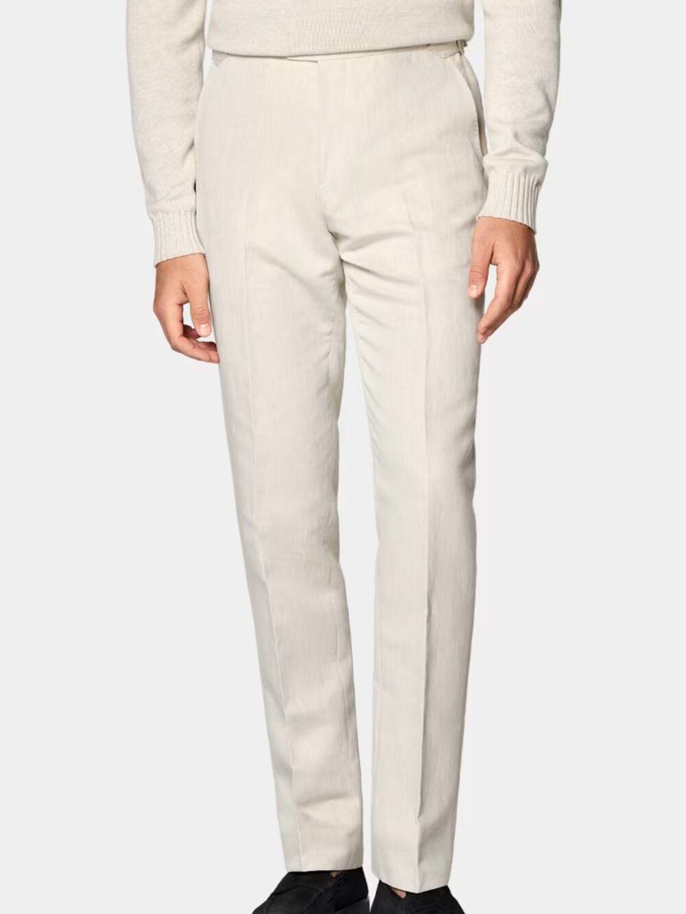 Suitsupply Straight Leg Suit Pants $199 Summer Linen & Cotton Size US32S